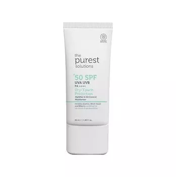 Самые чистые решения Защита от сухого прикосновения — в сочетании с гамамелисом и черникой — жирный тип кожи — веганская | Жестокость бесплатно | Экологичный (50 мл)