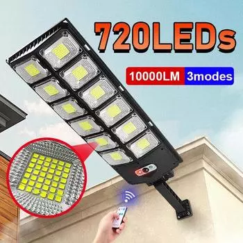 Самые мощные уличные солнечные лампы 3 режима дистанционного управления светодиодные солнечные уличные фонари 720 светодиодов водонепроницаемые садовые лампы для дома и двора 320 LEDs