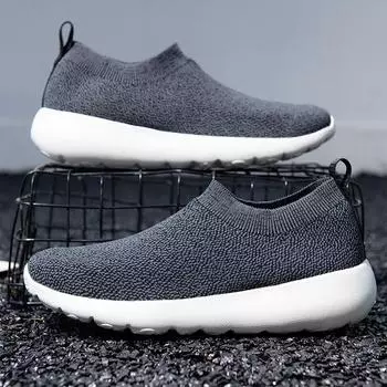 Самые продаваемые черные белые летние туфли мужские кроссовки-носки повседневные дышащие трикотажные туфли на платформе кроссовки женские мужские спортивные туфли 37