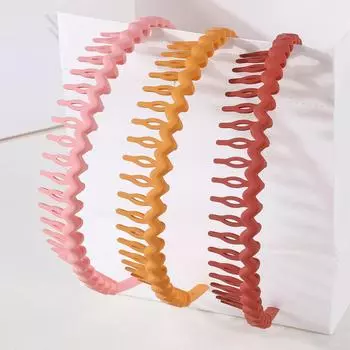 Самые продаваемые новые стили Мода Волна Смола Все-сочетающийся Матовый Волнистый Ободок для волос Повязка на голову для Женщин Девушка Аксессуары для волос Головной убор