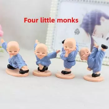 Самые продаваемые синие резиновые украшения для куклы-автомобиля «Монах Шаолиньского кунг-фу» — доступны четыре стиля