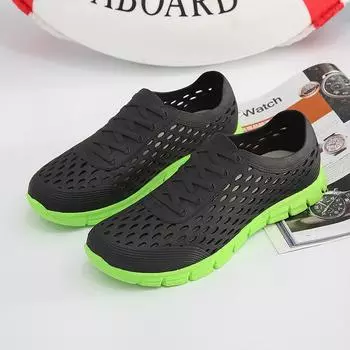 Самые продаваемые унисекс летние модные полые мужские повседневные туфли удобные мужские туфли из ЭВА для отдыха на природе пара сверхлегкие пляжные туфли на плоской подошве 37