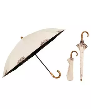 Самый прочный зонт UVO складной зонт вышитый цветок бежевый оттенок и защита от ультрафиолета защита от тепла как для солнечной, так и для дождливой погоды 50 см Также может бежевый