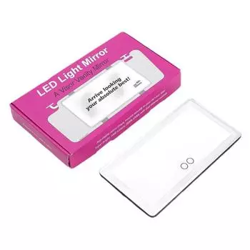 Самый продаваемый на Amazon автомобильный солнцезащитный козырек с подсветкой, зеркалом для макияжа, трехцветным светодиодным освещением для салона автомобиля