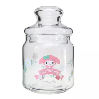 San Art Sanrio My Melody Стеклянная канистра My Melody Контейнер для хранения 500 мл Разные товары Товары Sanrio Подарочный подарок Сделано в Японии (САНРИО) Прибл.