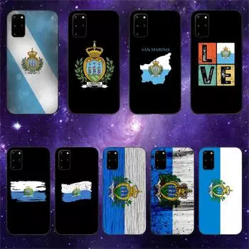 San Marino Flag Phone Case For Samsung Galaxy S10 S20 S21 Note10 20Plus Ultra Shell SamsungS30ultra