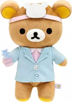 San-X Rilakkuma Colorful Doctor Collect Stuffed Toy Rilakkuma (Doctor) 9 x 16 x 23 cm Ages 6+ Mascot Stuffed Toy MO42801