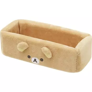 San-X Rilakkuma Minna de Manpuku Makumaku Stuffed toy multi-tray L Rilakkuma KG11201 Size: H7.5 x W22 x D10cm