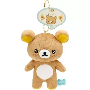 San-X Rilakkuma Minna de Manpuku Makumaku hanging stuffed toy Rilakkuma MO65401 Size: H13.5 x W10.5 x D6cm