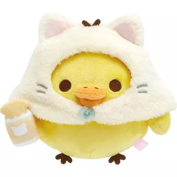 San-X Rilakkuma [Neko Neko no Yu] Plush Toy Kiiroitori MO21301