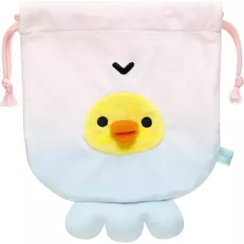 San-X Rilakkuma Plush Drawstring Purse Kiiroitori (Jellyfish) CA54502