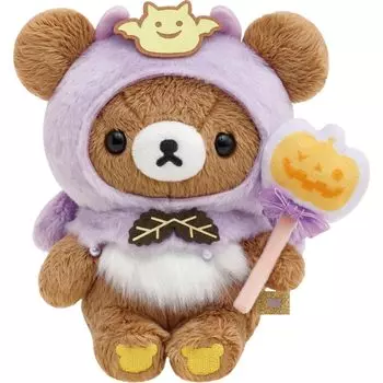San-X Rilakkuma [Волшебная тыква Хэллоуин] Мягкая игрушка Chiiroikoguma (Озорной волшебник) МО15501