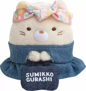 San-X Sumikko Gurashi Sumik Coordination Denim Factory Sumikko Gurashi Collection Tenori Plush Cat MY51601