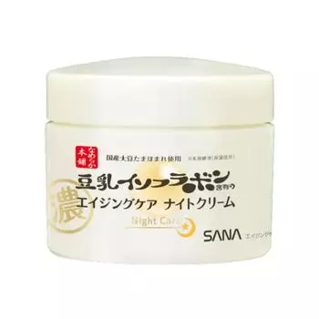 SANA Soymilk Isoflavone Tokiwa Pharmaceutical Nameraka Honpo Ночной крем против морщин 50 г