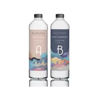 SANAAA эпоксидная смола жидкая твердая смола жидкая большая емкость 1000 г DIY товары для рукоделия смола аксессуары из смолы очень прозрачная