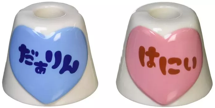 SANART Interesting Tableware New Life Darling Pair Toothbrush Stand SAN2559 Cohabitation & Honey