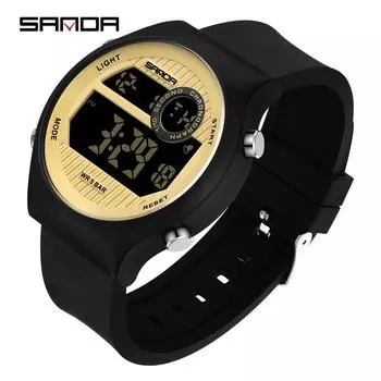 SANDA новые электронные часы с одним механизмом, многофункциональные мужские и женские модные водонепроницаемые часы для спорта на открытом воздухе