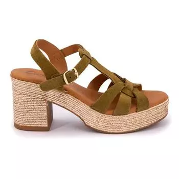 Босоножки Serraj на танкетке Женский CARLA TORTOSA 38 хаки