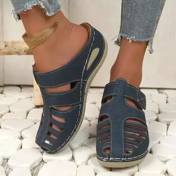 Sandalia de cua ortopdica para mujer, Calzado Casual Cuero Vintage, antideslizante, estilo vintage, Calidad Superior, 35