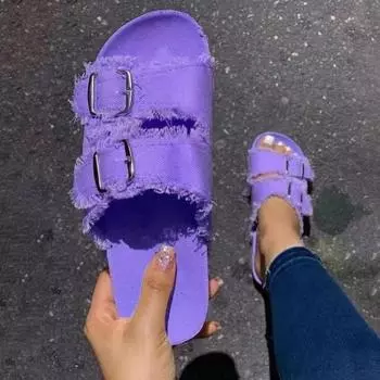 Sandalias cmodas de cua sin cordones para mujer, zapatos deportivos para caminar en la playa, moda de verano 35 зелёный