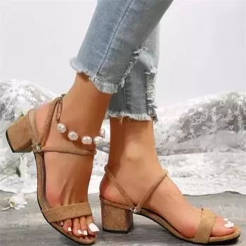 Sandalias de tacn grueso con punta abierta, zapatos de dos prendas, неофициальные, универсальные, удобные и элегантные, тапочки 36 чёрный