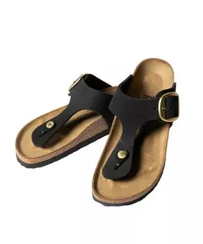 Сандалии 1024107 Gizeh Big Buckle ЧЕРНЫЕ см [Birkenstock] 22,5 [Товар] чёрный