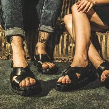 Сандалии BSQT by Clash BSQT S066 Henderson с перекрестными ремешками Vanta Black-S066 230