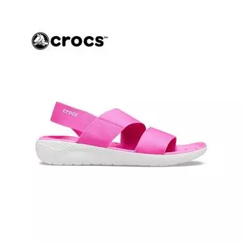 Сандалии Crocs 206081 6qv pink white/W5