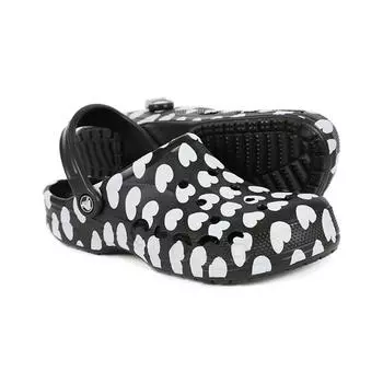 Сандалии Crocs Aquashoes Baya Seasonal Print Clogs Heart 206230066240 M5W7