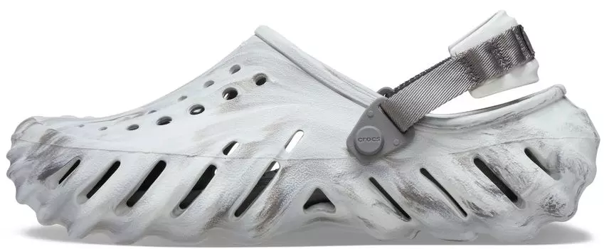 Сандалии Crocs Echo Marble Clog 208454-1NL (Светло-серый/28.0/Мужской, Женский)