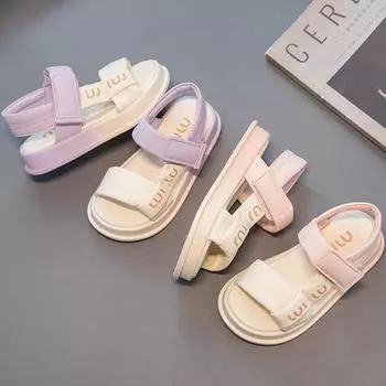 Сандалии для девочек 2023 Летние модные сандалии для детей 26 розовый