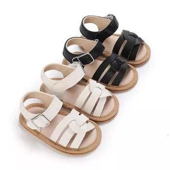 Сандалии для малышей до 2 лет. Обувь для кроватки на нескользящей мягкой подошве. Сандалии с открытым носком. 13 белый