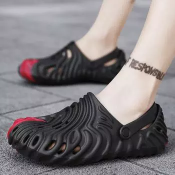 Сандалии для мужчин, дышащие повседневные тапочки для плавания, прогулок, пляжные спортивные сандалии, нескользящие легкие тапочки, летняя обувь для воды 36 розовый