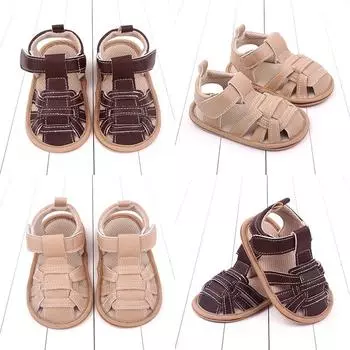 Сандалии для новорожденных мальчиков 0-12 месяцев, обувь для кроватки с украшением в виде банта 11