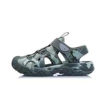 Сандалии для походов Li Ning Kids Outdoor Stream Детские сандалии Камуфляж-зеленый YKKR012-7 25