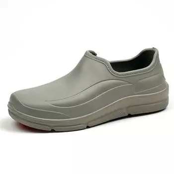 Сандалии для стройплощадки Мужская верхняя одежда Нескользящая и износостойкая обувь из непористой ткани с отверстиями Обувь для гостиниц и ресторанов Уборка Шеф-повара Рабочая обувь 36 серый