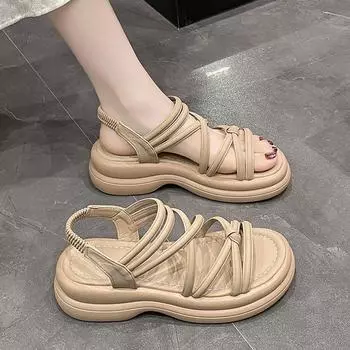 Сандалии Fish Mouth для отдыха на лето 35 коричневый