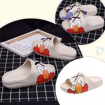 Сандалии и тапочки, резиновая и пластиковая рыбья пасть, тапочки на толстой подошве 37-38 бежевый