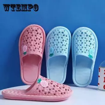 Сандалии и тапочки женские нескользящие износостойкие протекающие тапочки для ванной комнаты и улицы домашние утепленные одношаговые тапочки для мужчин и женщин 41