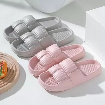 Сандалии Internet Celebrity Quick-Dry Non-Slip для дома для мужчин и женщин Size 44-45 чёрный