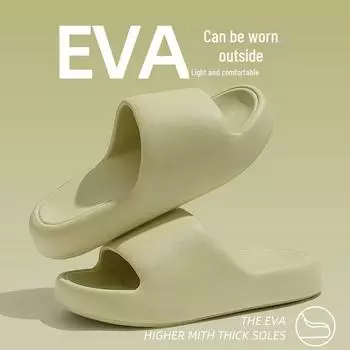 Сандалии из ЭВА с толстой подошвой и нескользящей подошвой для ванной и дома — без запаха, унисекс, летняя одежда 44-45 (Fits 43-44)