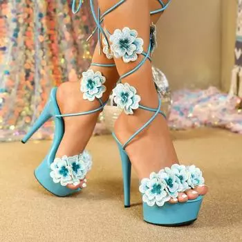 Сандалии из лакированной кожи, пикантные женские летние сандалии на высоком тонком каблуке на высоком каблуке 13/15 см, летние сандалии LFD-8661-A65 34 бежевый