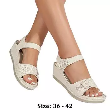 Сандалии из высококачественной кожи на плоской подошве для женщин, каблук 5 см, лето 2025 г., размеры 36 42, повседневная обувь с открытым носком, черный, белый, коричневый 36 коричневый