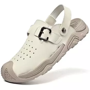 Сандалии летние новые дышащие уличные нескользящие туфли для брода по ручью мужская сумка головной убор пляжная обувь тапочки для вождения 39