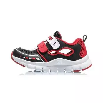 Сандалии Li Ning Kids Sports Lifestyle Series с закрытым носком, амортизирующие, детские сандалии, черные, красные, белые YKNQ008-3 25