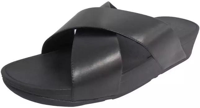Сандалии LULU CROSS SLIDE Черный см [Fit Flop] САНДАЛИИ-КОЖА Женские 23.0 чёрный