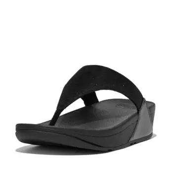 САНДАЛИИ LULU SHIMMERLUX для Всех см см [FITFLOP] ВЬЕТНАМКИ женские, Черный, 24.0 - 24.5