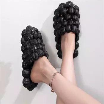 Сандалии Lychee Bubble, Мода и досуг, Ванная комната в помещении, Домашний тренд, Стиль для пары, Верхняя одежда 36-37 чёрный