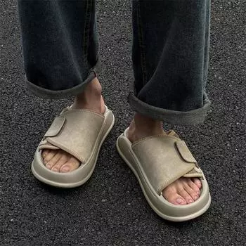 Сандалии мужские летние 2025 новый тренд интернет знаменитости повседневные сандалии пляжная обувь 371229-J 38 белый