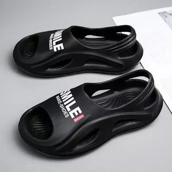 Сандалии мужские летние нескользящие повседневные сандалии тапочки модная мужская пляжная обувь 44-45 белый